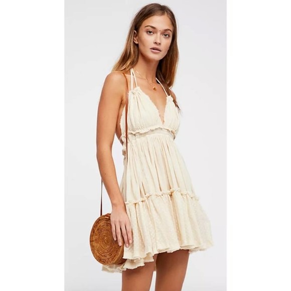 Free People 100-Degree Halter Dress Size Large - Picture 2 of 5